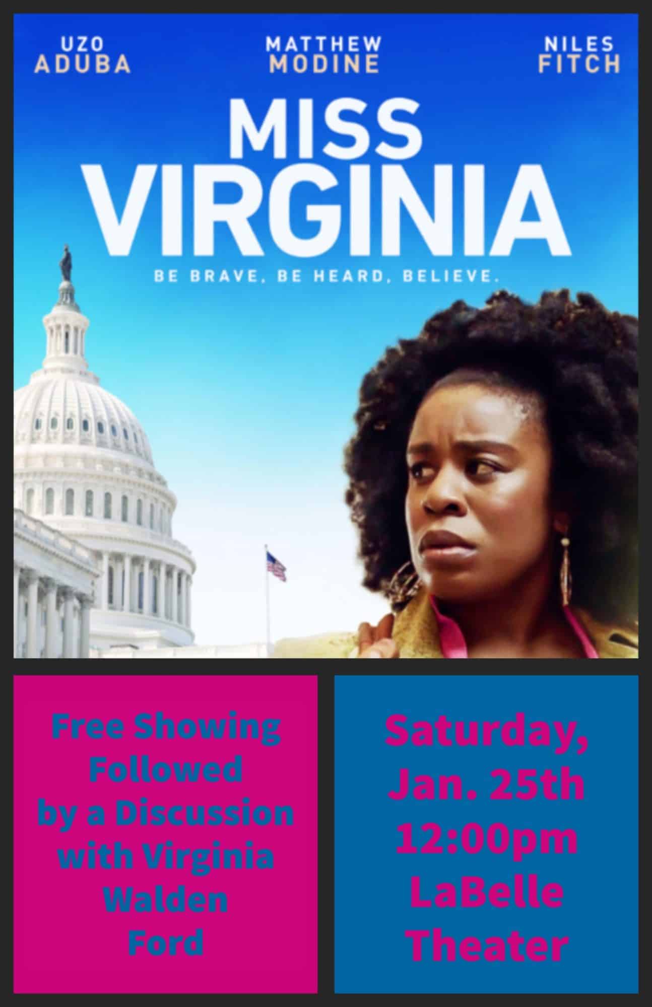 Miss Virginia Movie Screening with Virginia Walden Ford!